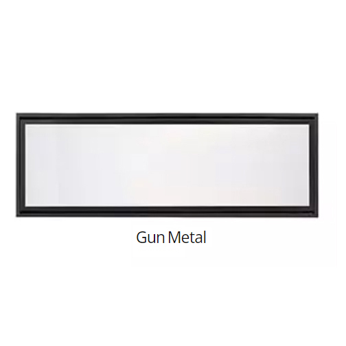 90737MON Clean face trim Gun Metal