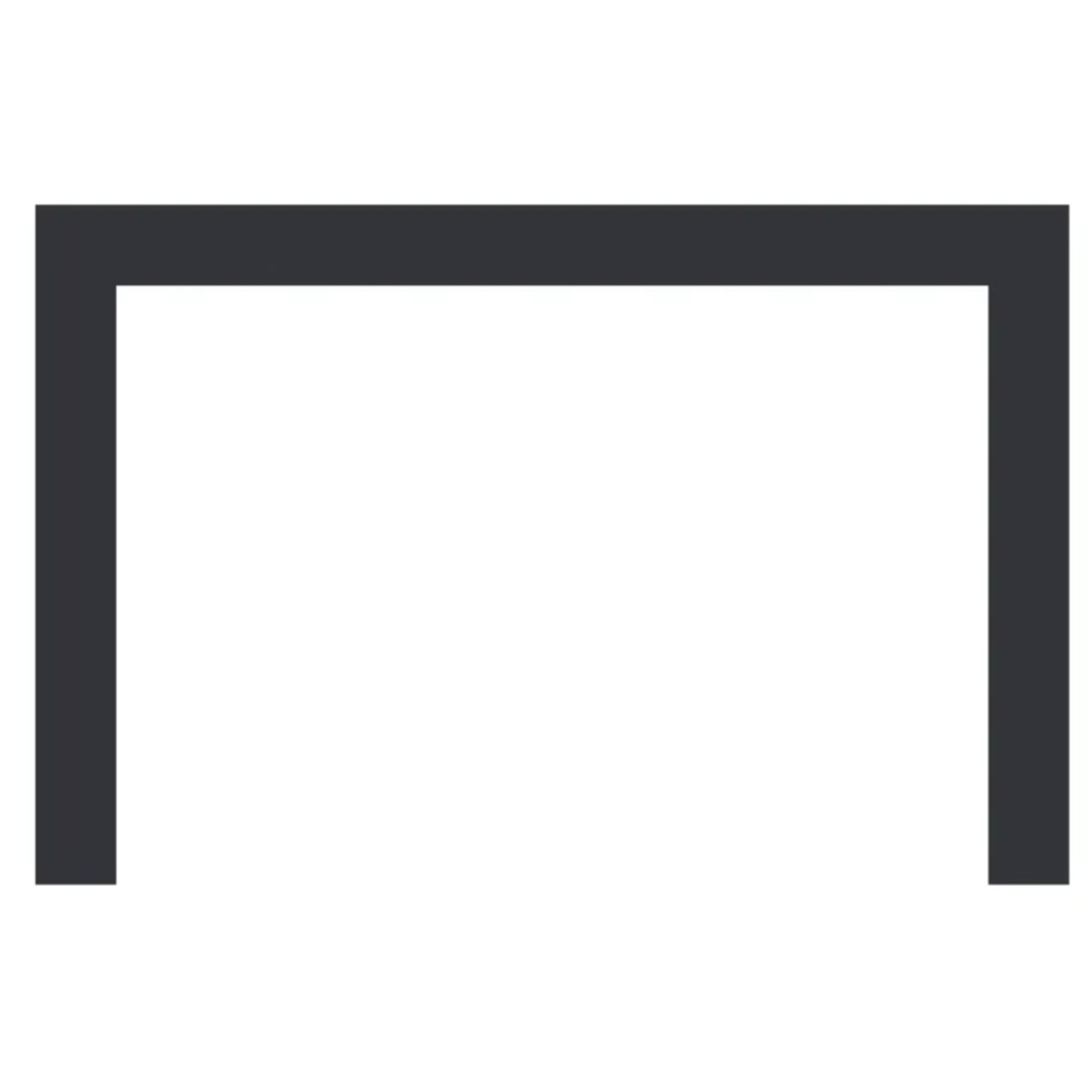 33235MON Small 35" Surround 42" X 29" Black