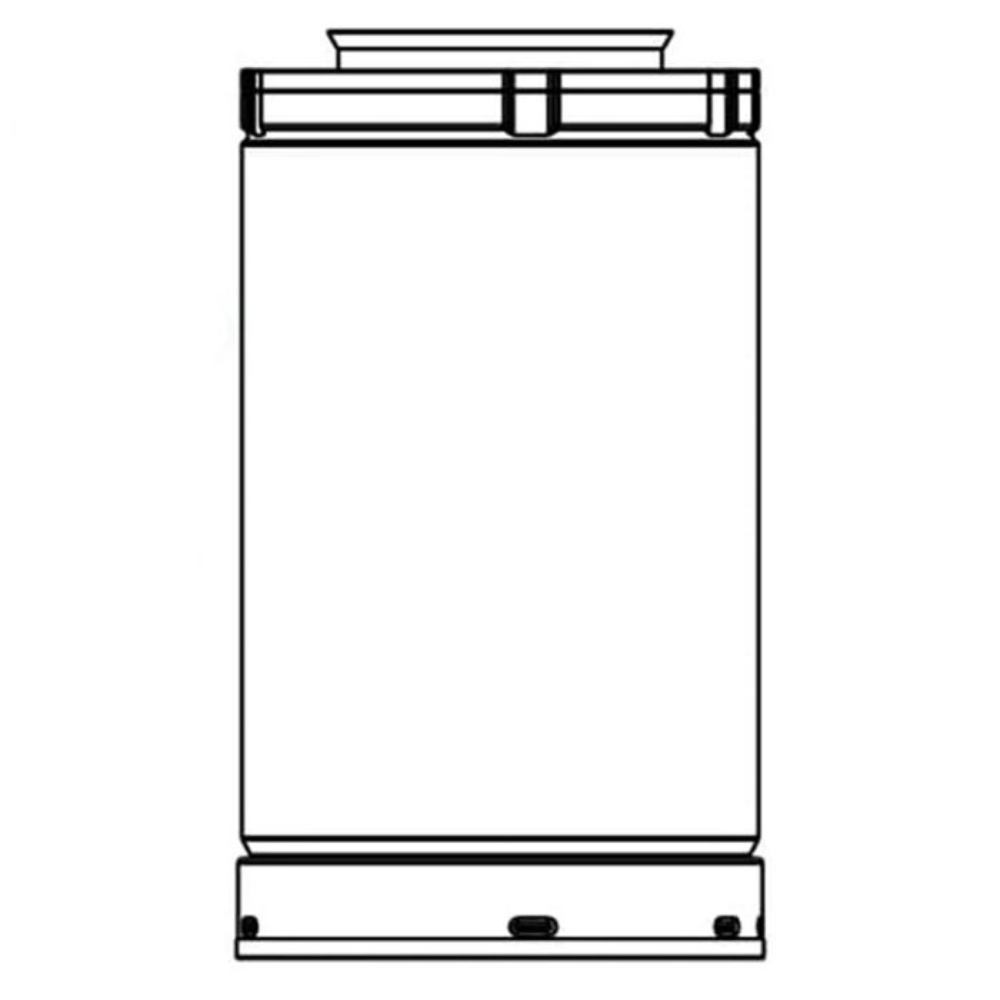 36801MON 4 (100mm) Pipe Length Black (4X6-5/8 SLP
