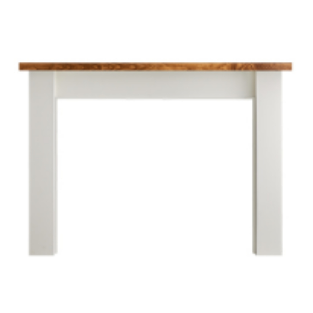 90774MON Laurel mantel Sample, Primed MDF & Maple top