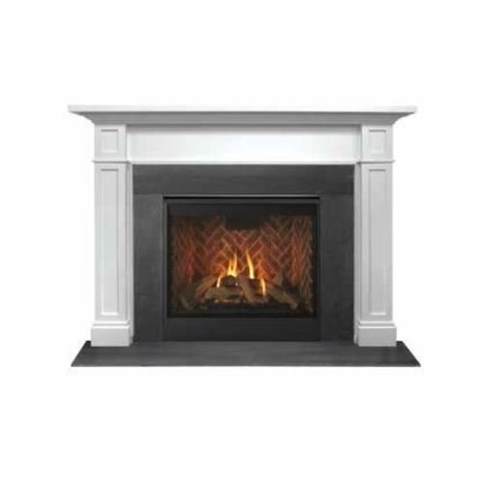 36316MON Acadia Flush Mantel, Primed MDF