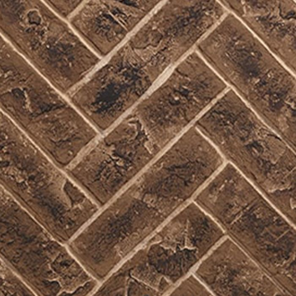 90960MON Brick Interior Panels Herringbone Tavern Brown